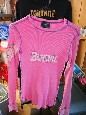 DC Pink "Batgirl" Long Sleeve Thermal Top Bin 7